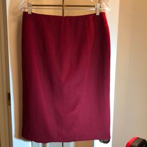 Vintage Red Wool Skirt
